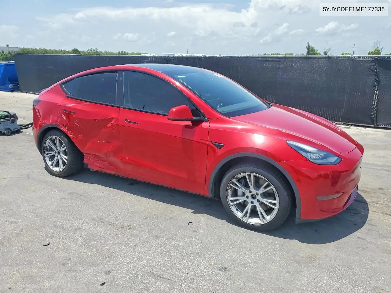 2021 Tesla Model Y VIN: 5YJYGDEE1MF177335 Lot: 60986346