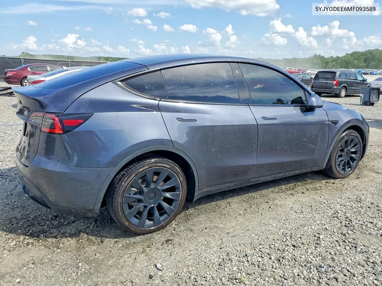 2021 Tesla Model Y VIN: 5YJYGDEE6MF093589 Lot: 61144146