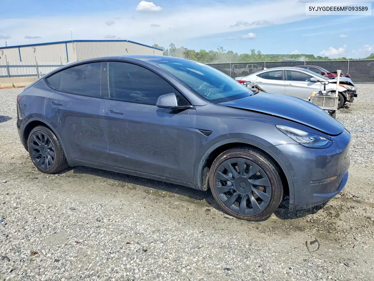 2021 Tesla Model Y VIN: 5YJYGDEE6MF093589 Lot: 61144146
