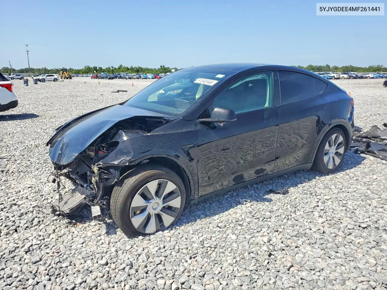 2021 Tesla Model Y VIN: 5YJYGDEE4MF261441 Lot: 61342446