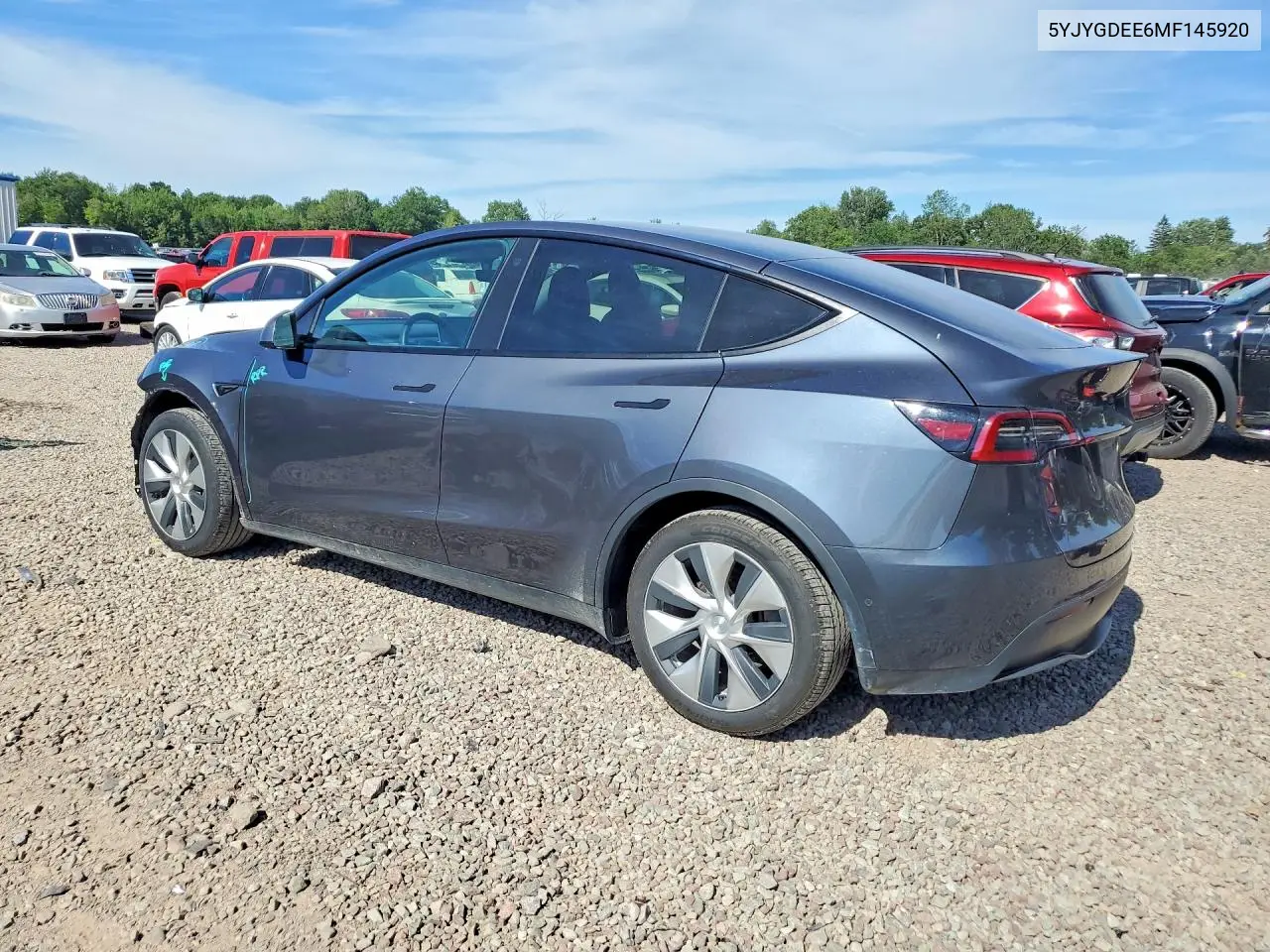 2021 Tesla Model Y VIN: 5YJYGDEE6MF145920 Lot: 61481096
