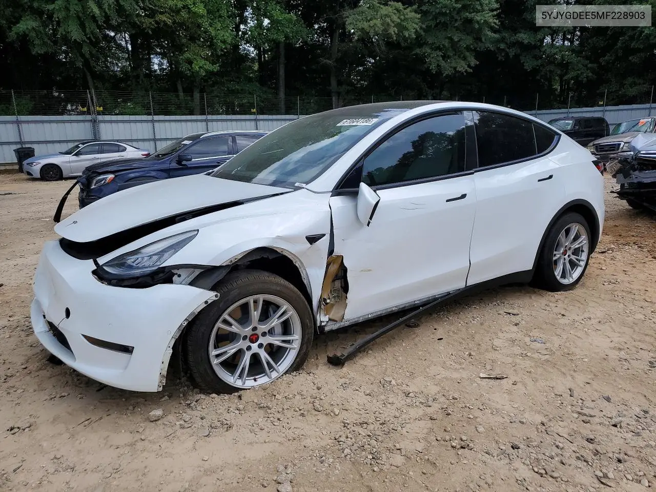 2021 Tesla Model Y VIN: 5YJYGDEE5MF228903 Lot: 61604186