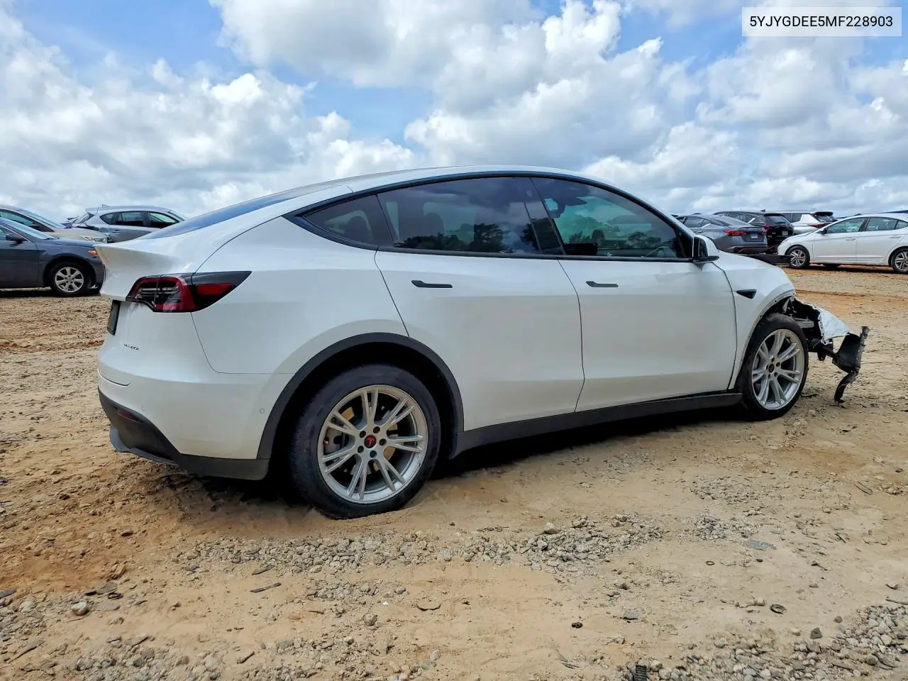 2021 Tesla Model Y VIN: 5YJYGDEE5MF228903 Lot: 61604186