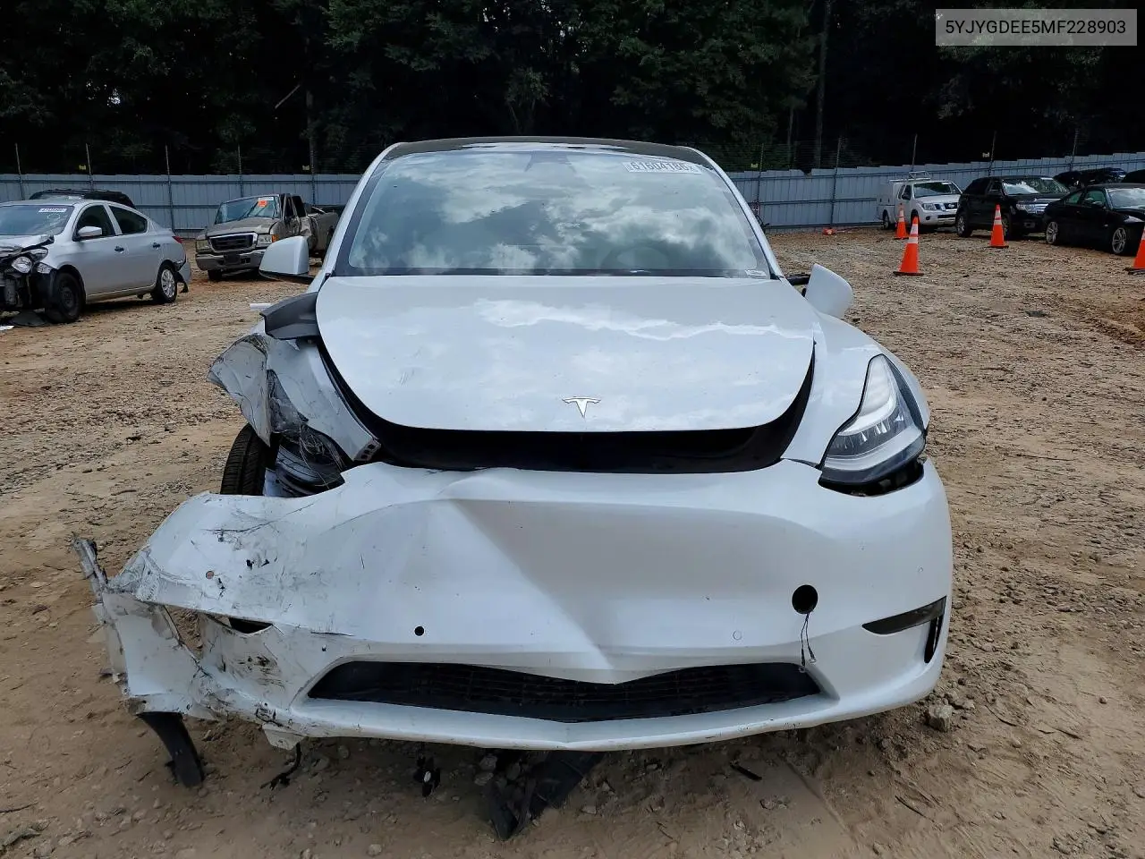 2021 Tesla Model Y VIN: 5YJYGDEE5MF228903 Lot: 61604186