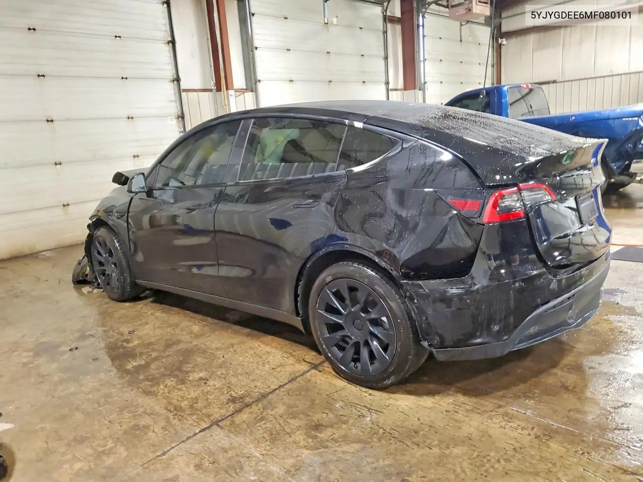 2021 Tesla Model Y VIN: 5YJYGDEE6MF080101 Lot: 61850346