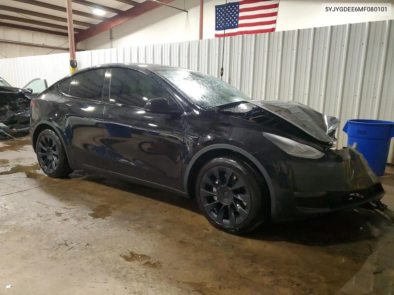 2021 Tesla Model Y VIN: 5YJYGDEE6MF080101 Lot: 61850346