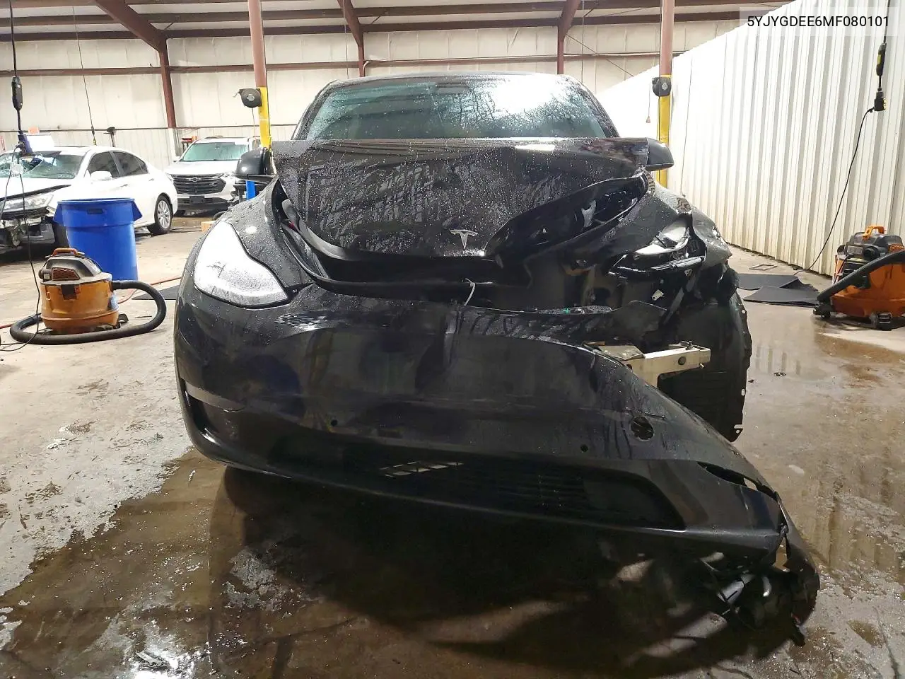 2021 Tesla Model Y VIN: 5YJYGDEE6MF080101 Lot: 61850346