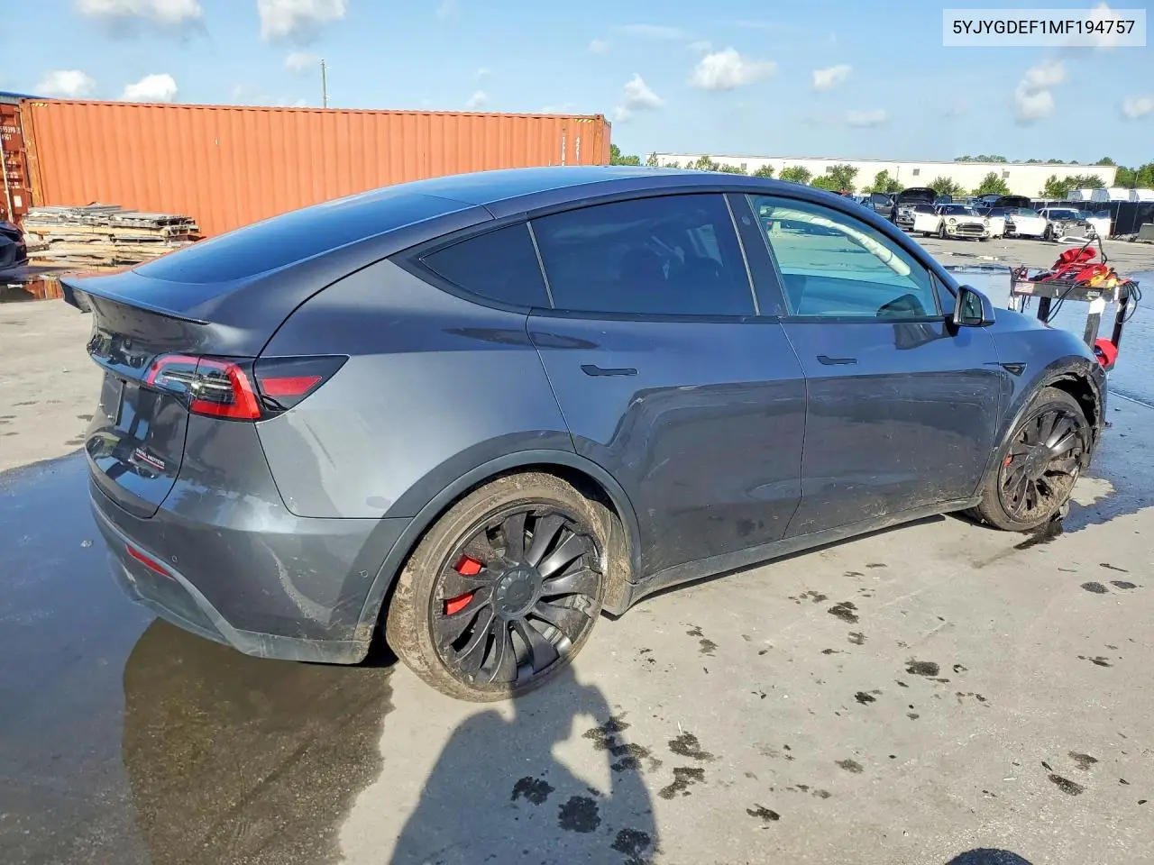 2021 Tesla Model Y VIN: 5YJYGDEF1MF194757 Lot: 62202916