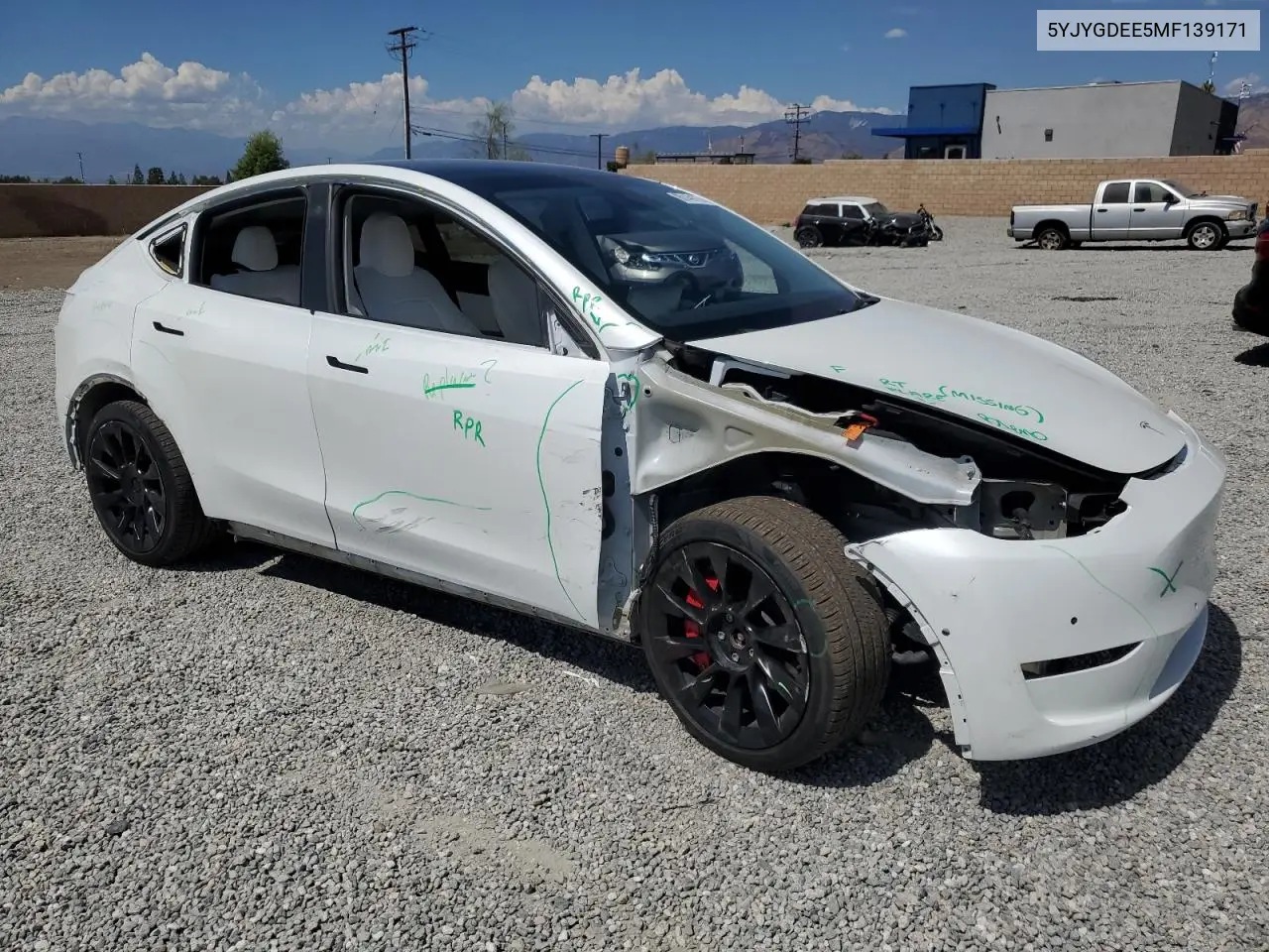 5YJYGDEE5MF139171 2021 Tesla Model Y