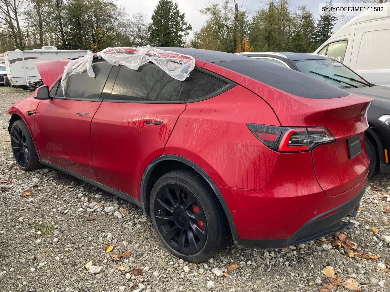 5YJYGDEE3MF141582 2021 Tesla Model Y