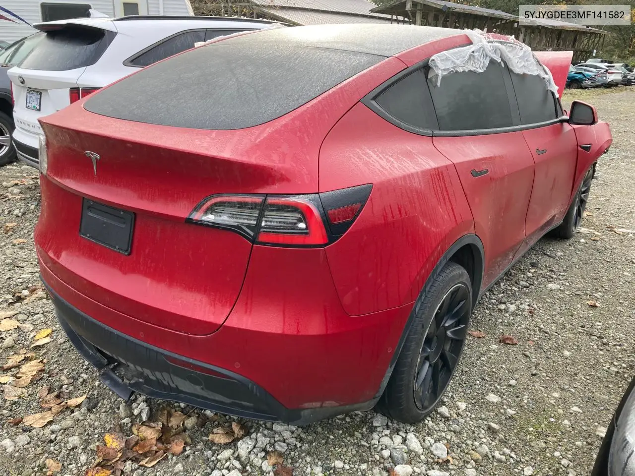 5YJYGDEE3MF141582 2021 Tesla Model Y