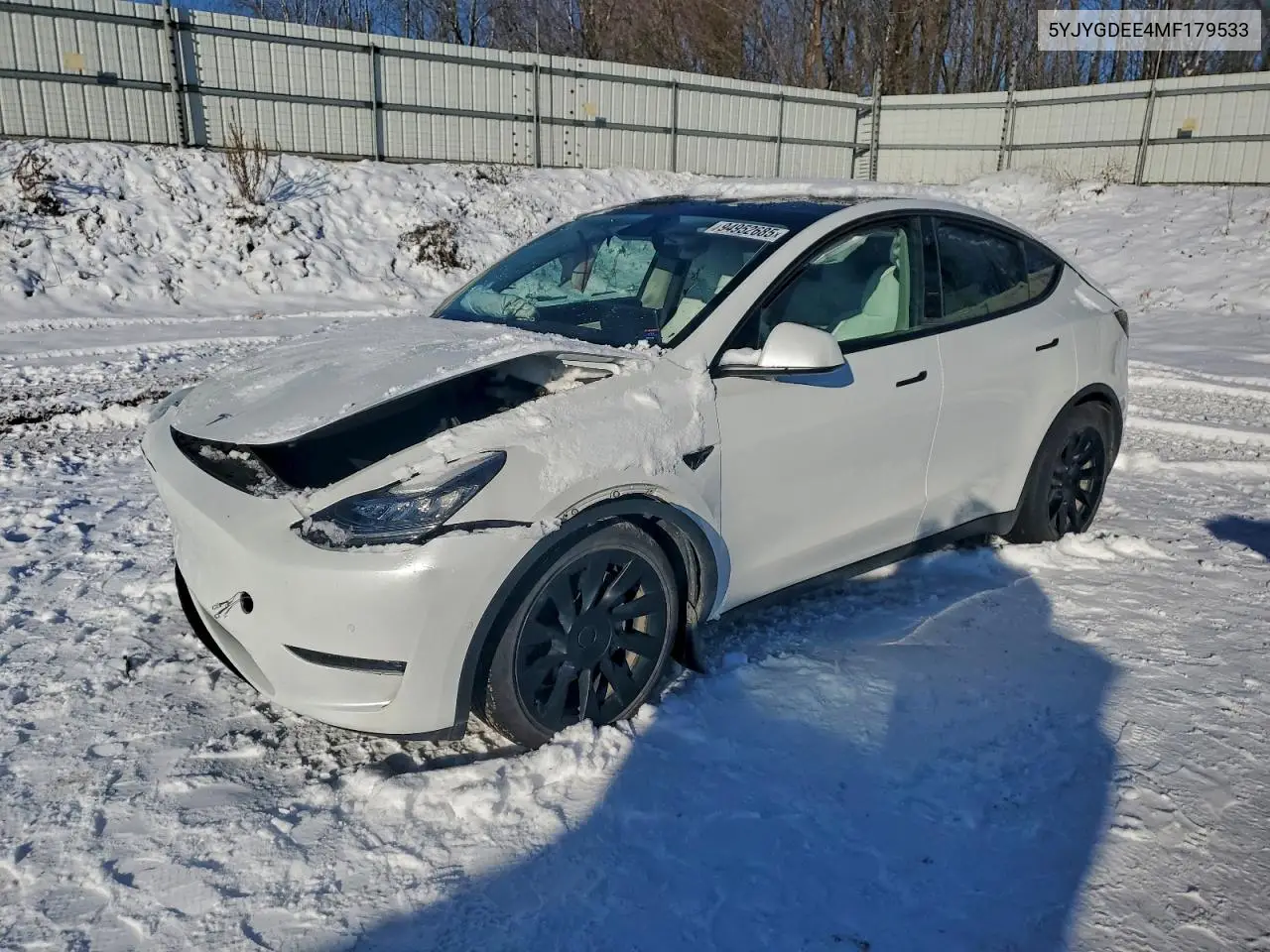 5YJYGDEE4MF179533 2021 Tesla Model Y