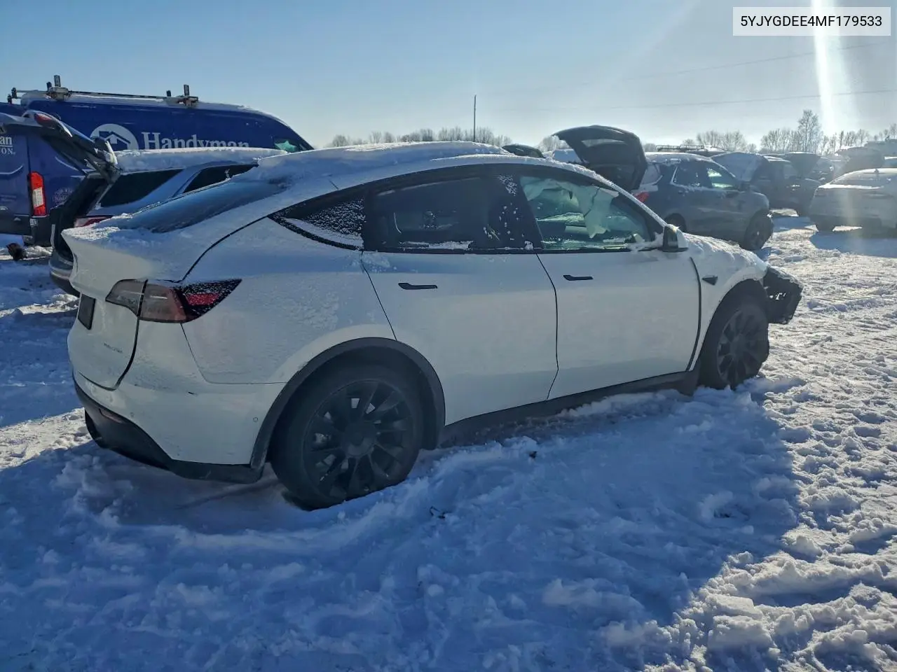 5YJYGDEE4MF179533 2021 Tesla Model Y