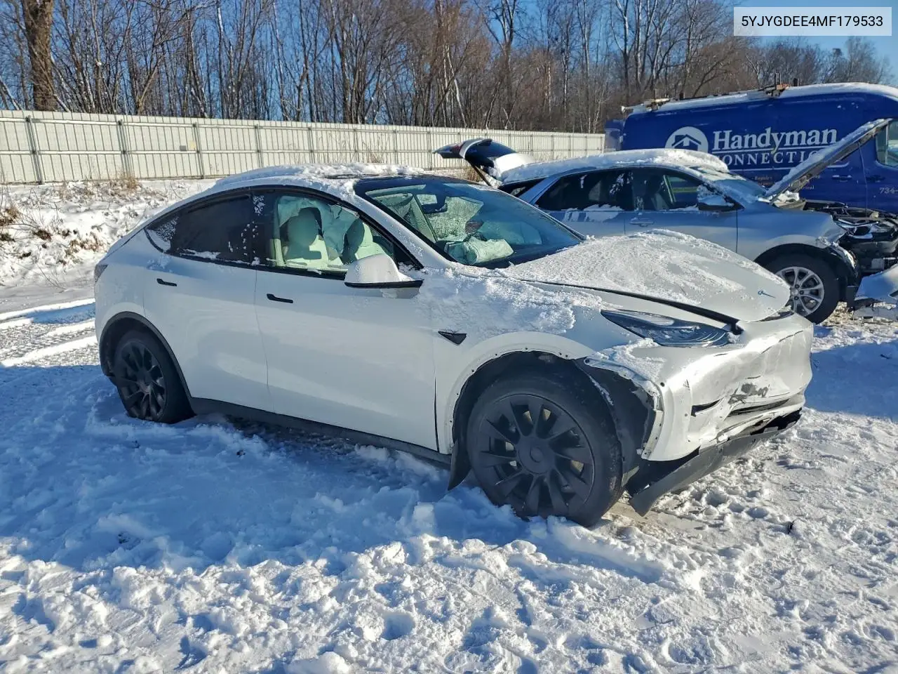 5YJYGDEE4MF179533 2021 Tesla Model Y