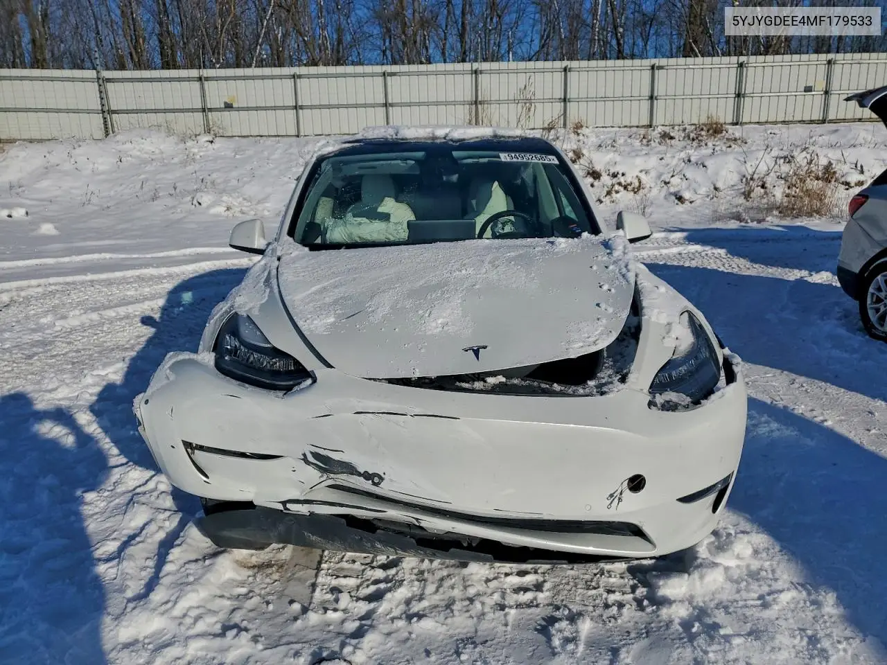 5YJYGDEE4MF179533 2021 Tesla Model Y