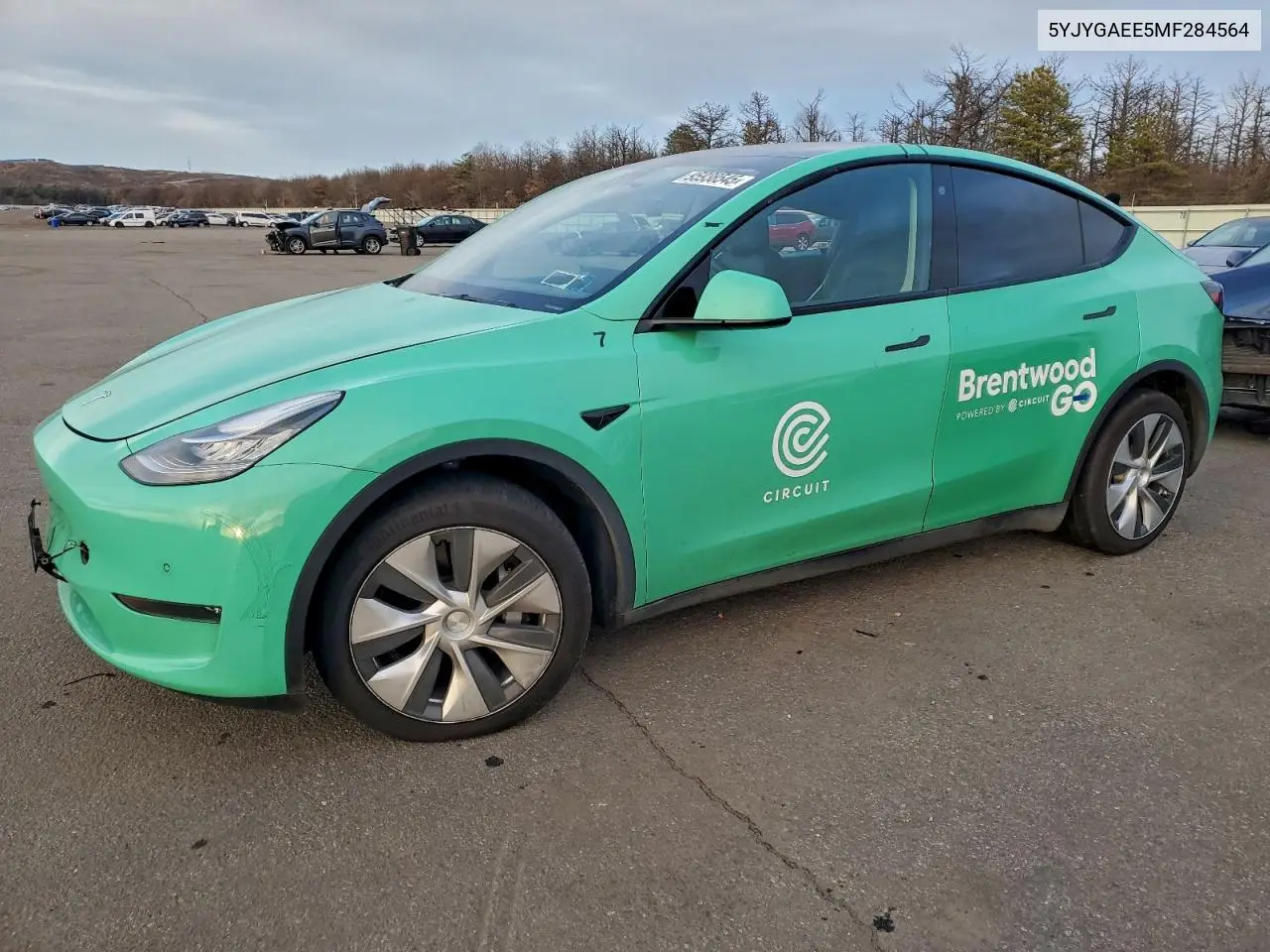 5YJYGAEE5MF284564 2021 Tesla Model Y