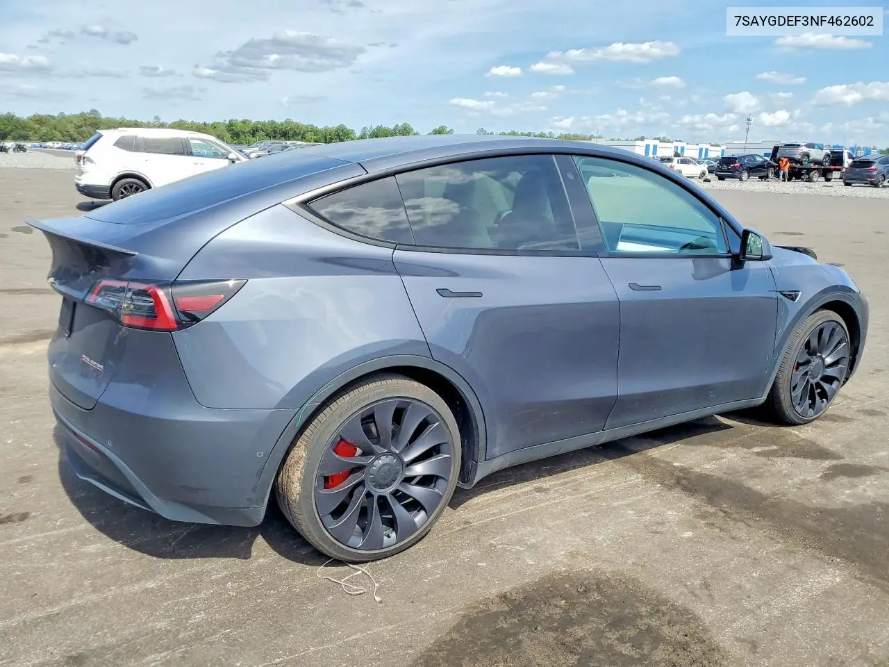 2022 Tesla Model Y VIN: 7SAYGDEF3NF462602 Lot: 55789436