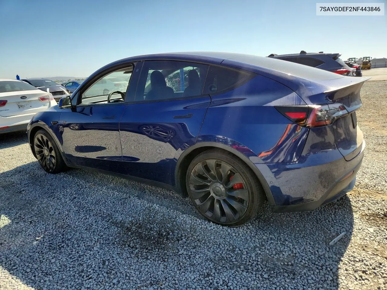 2022 Tesla Model Y VIN: 7SAYGDEF2NF443846 Lot: 56546816