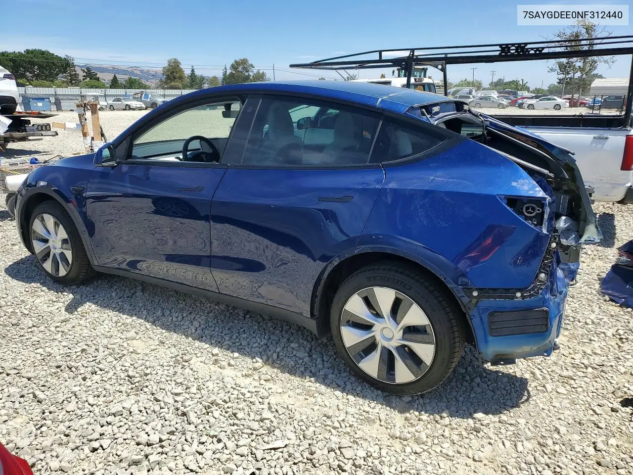 2022 Tesla Model Y VIN: 7SAYGDEE0NF312440 Lot: 56671236