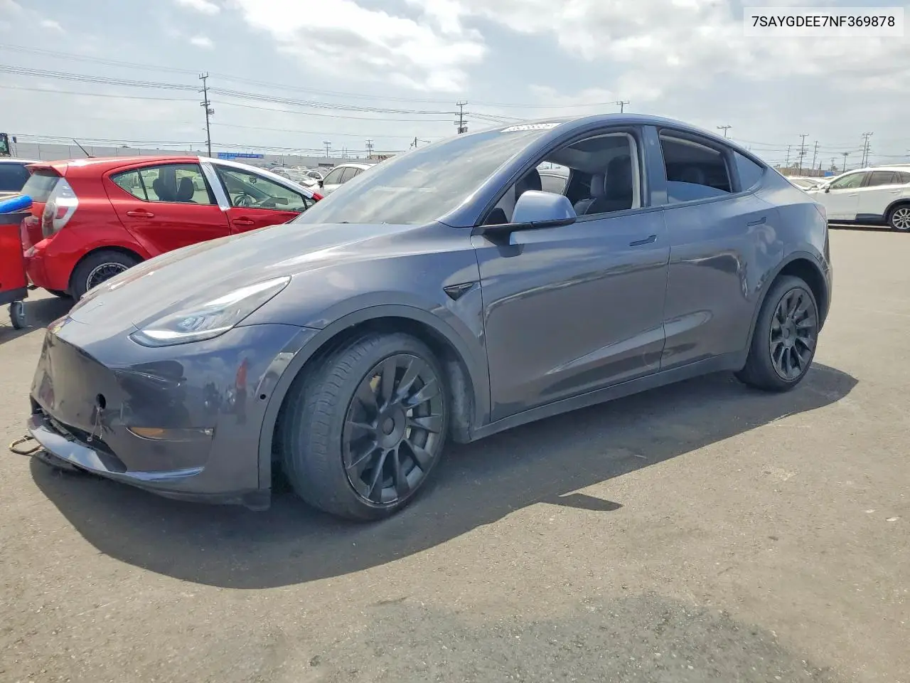 2022 Tesla Model Y VIN: 7SAYGDEE7NF369878 Lot: 59288326