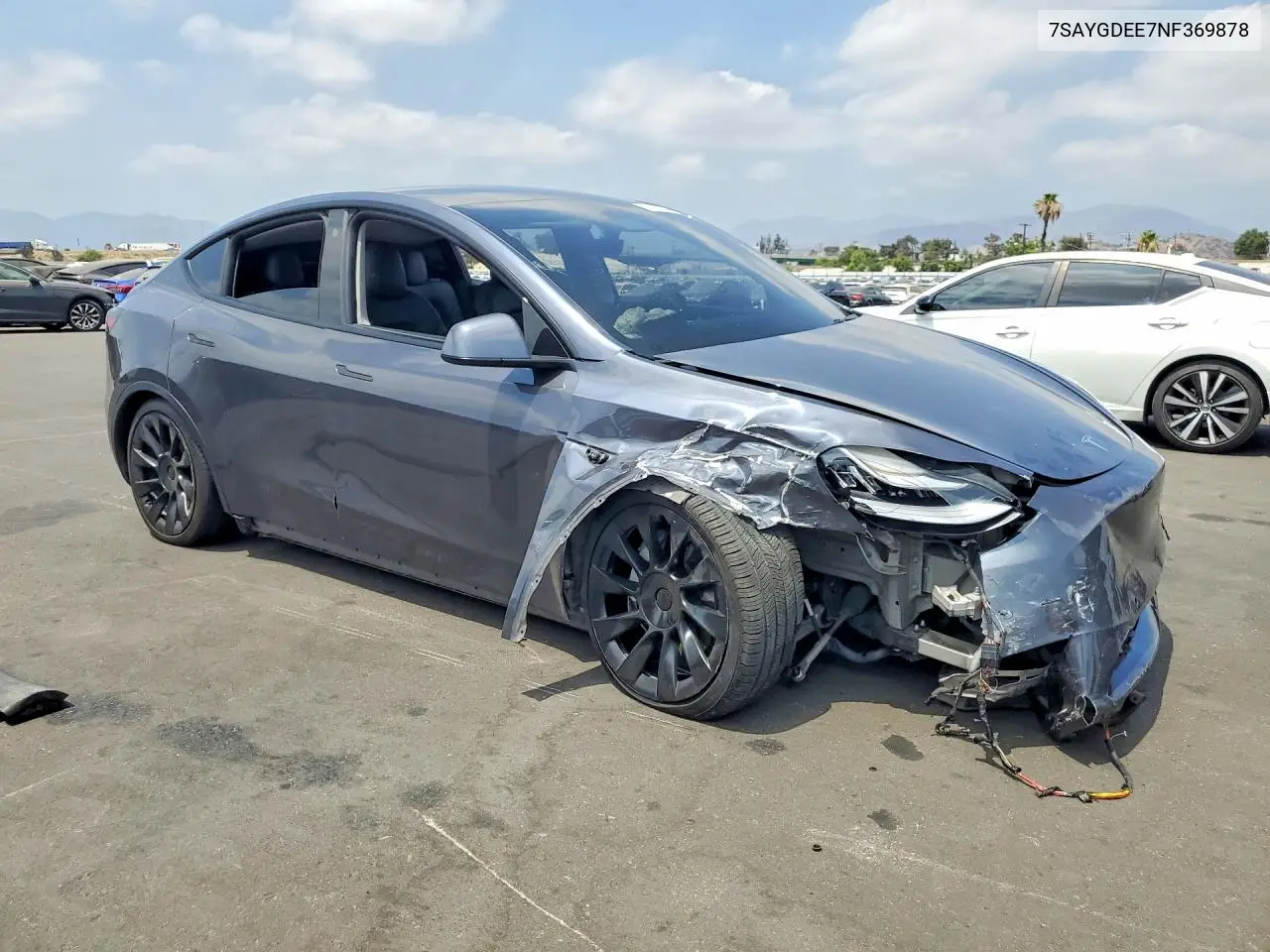 2022 Tesla Model Y VIN: 7SAYGDEE7NF369878 Lot: 59288326