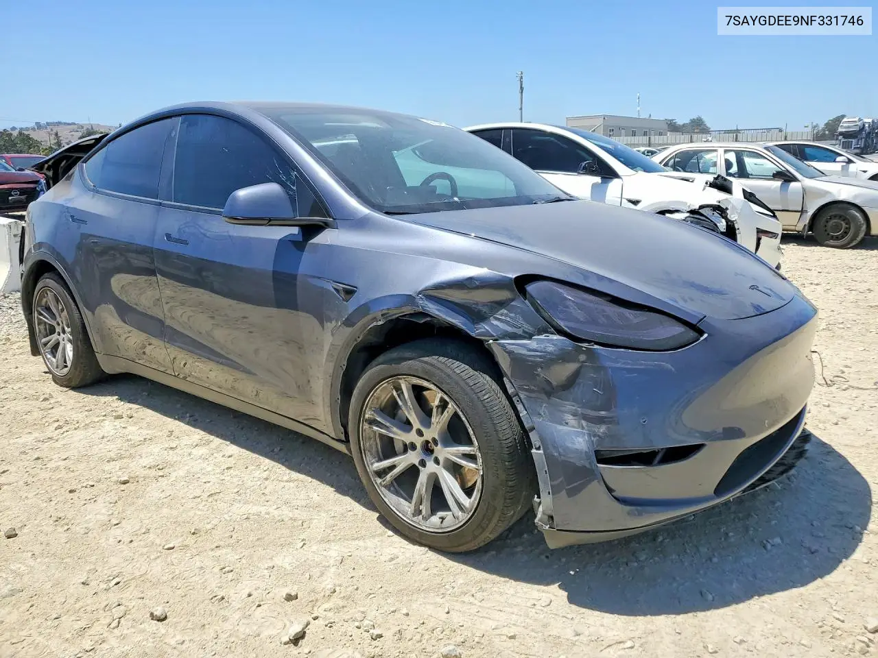 2022 Tesla Model Y VIN: 7SAYGDEE9NF331746 Lot: 59734096