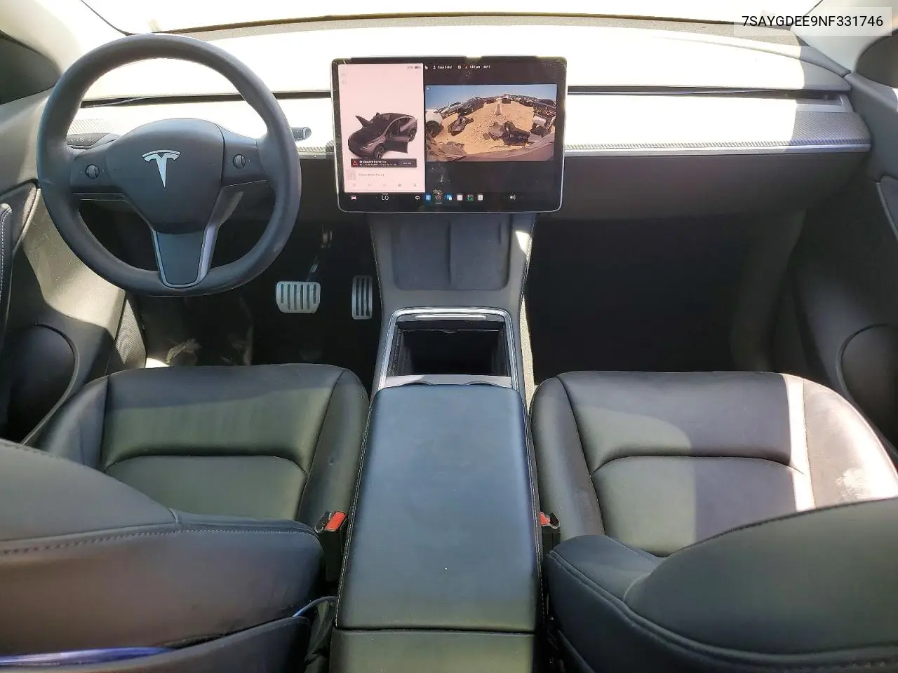 2022 Tesla Model Y VIN: 7SAYGDEE9NF331746 Lot: 59734096