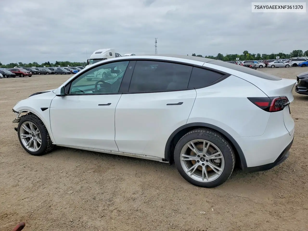 2022 Tesla Model Y VIN: 7SAYGAEEXNF361370 Lot: 60311636