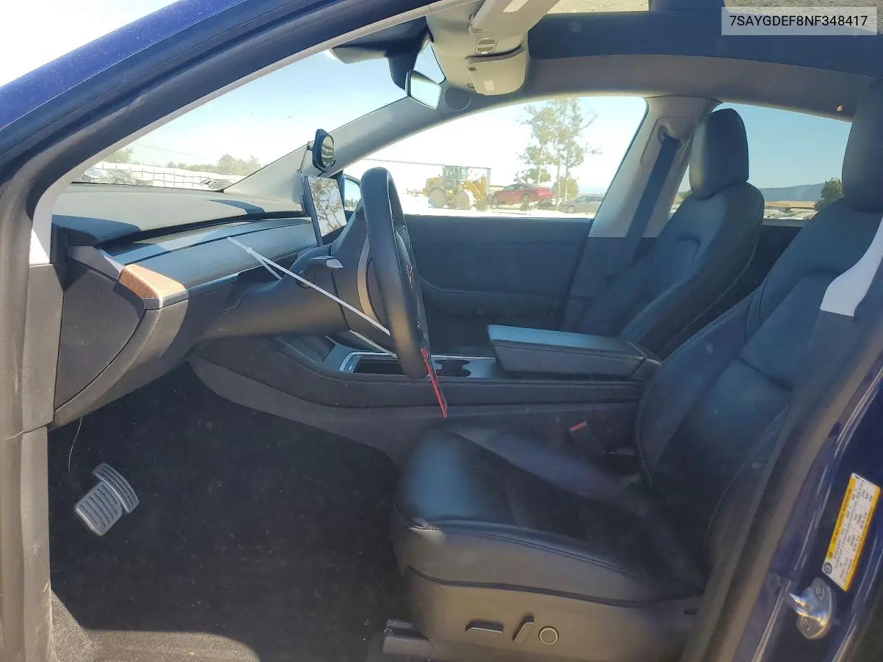 2022 Tesla Model Y VIN: 7SAYGDEF8NF348417 Lot: 61220646