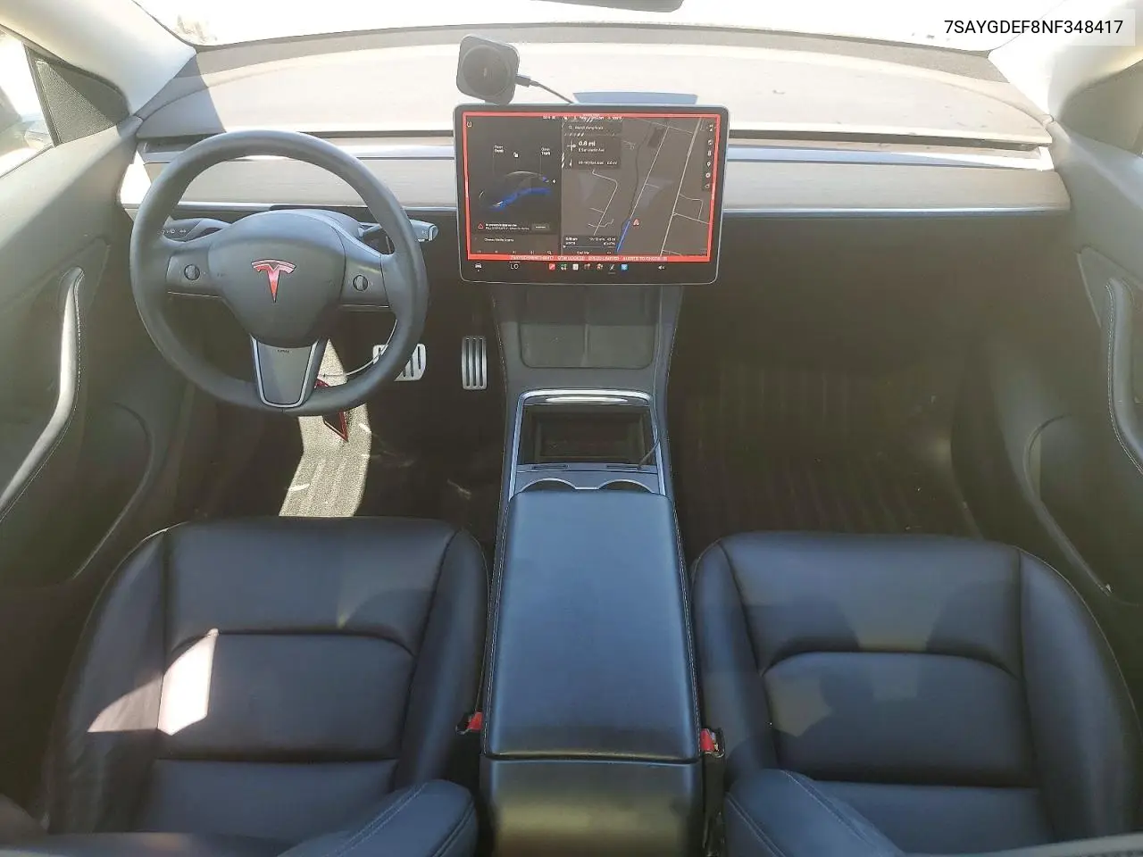 2022 Tesla Model Y VIN: 7SAYGDEF8NF348417 Lot: 61220646