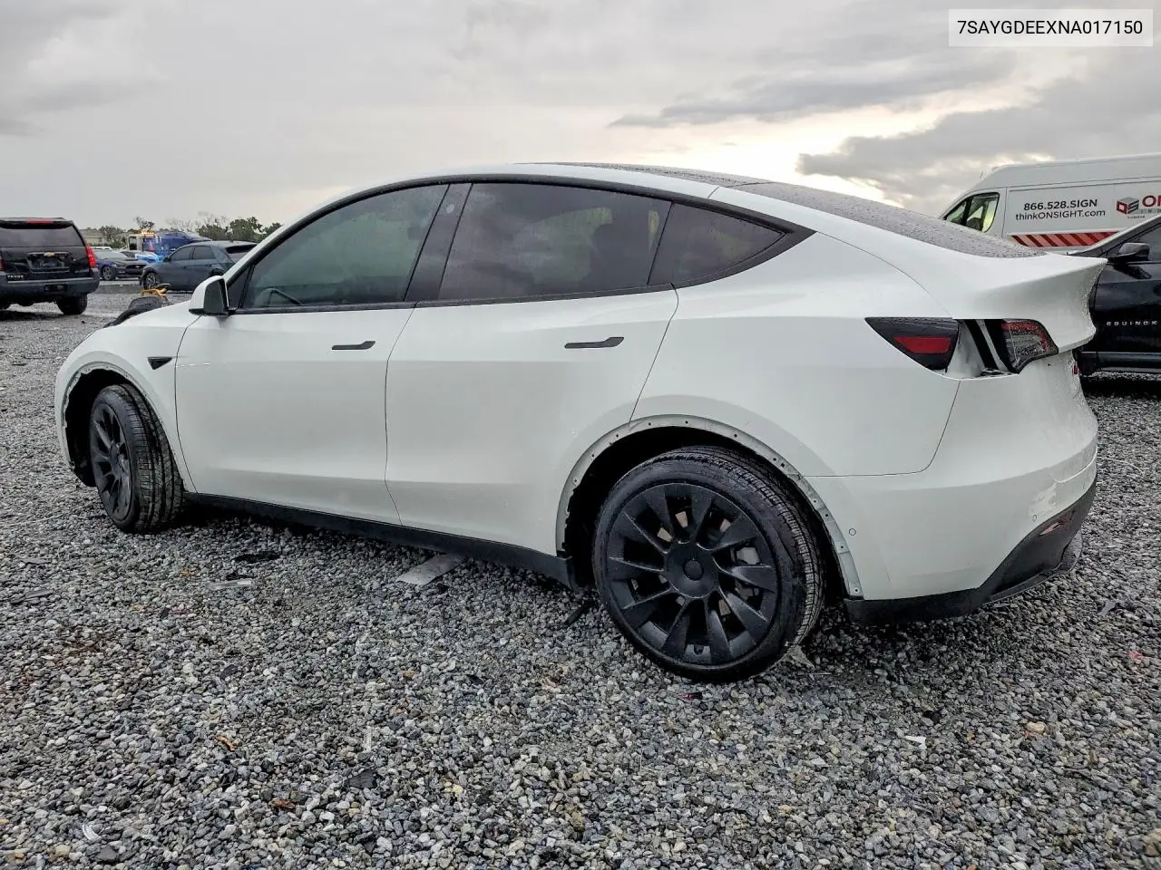 2022 Tesla Model Y VIN: 7SAYGDEEXNA017150 Lot: 61295666