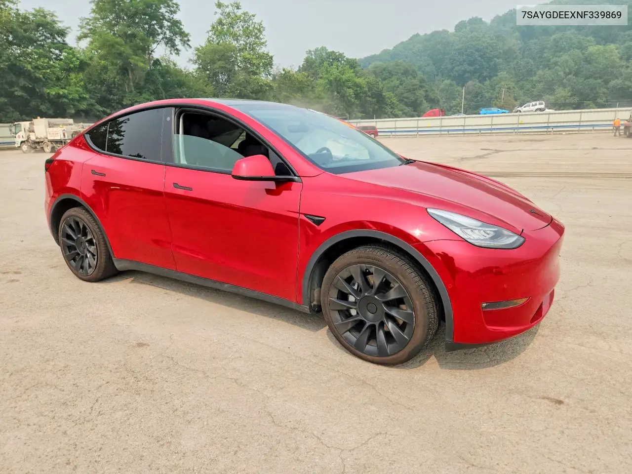 2022 Tesla Model Y VIN: 7SAYGDEEXNF339869 Lot: 61429046
