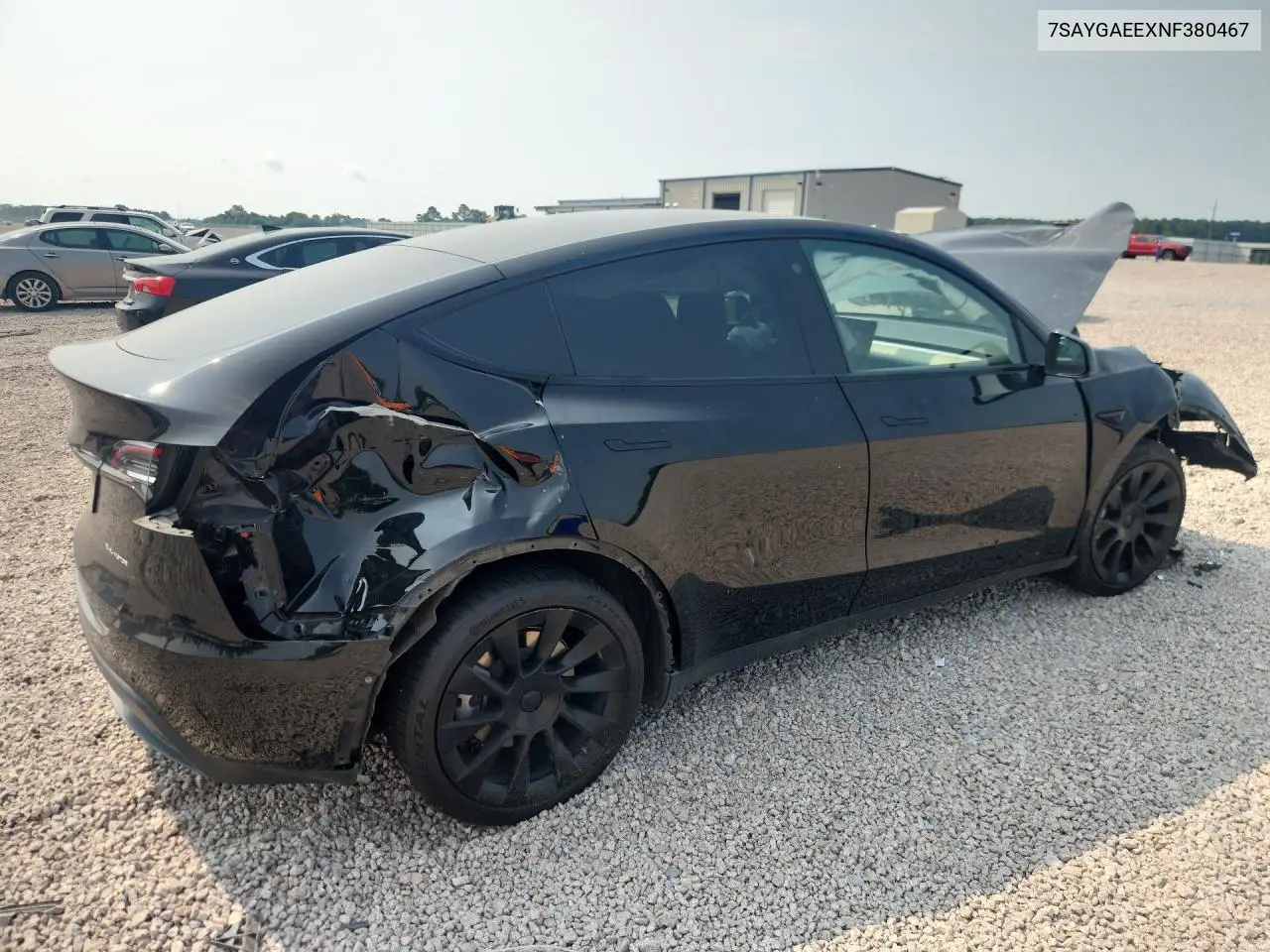 2022 Tesla Model Y VIN: 7SAYGAEEXNF380467 Lot: 61544816
