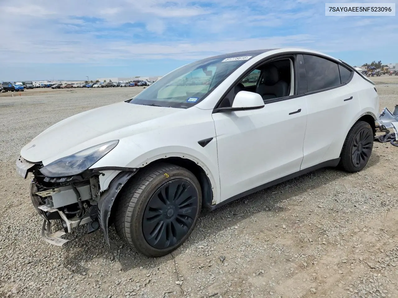 2022 Tesla Model Y VIN: 7SAYGAEE5NF523096 Lot: 61778616
