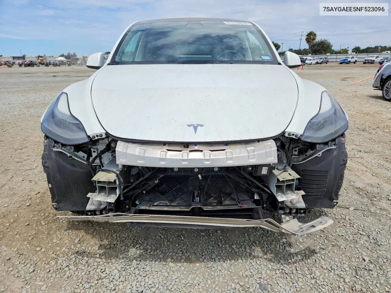 2022 Tesla Model Y VIN: 7SAYGAEE5NF523096 Lot: 61778616