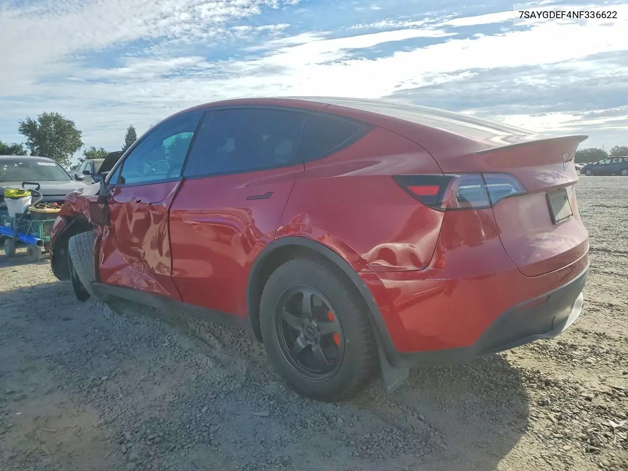 2022 Tesla Model Y VIN: 7SAYGDEF4NF336622 Lot: 61781496