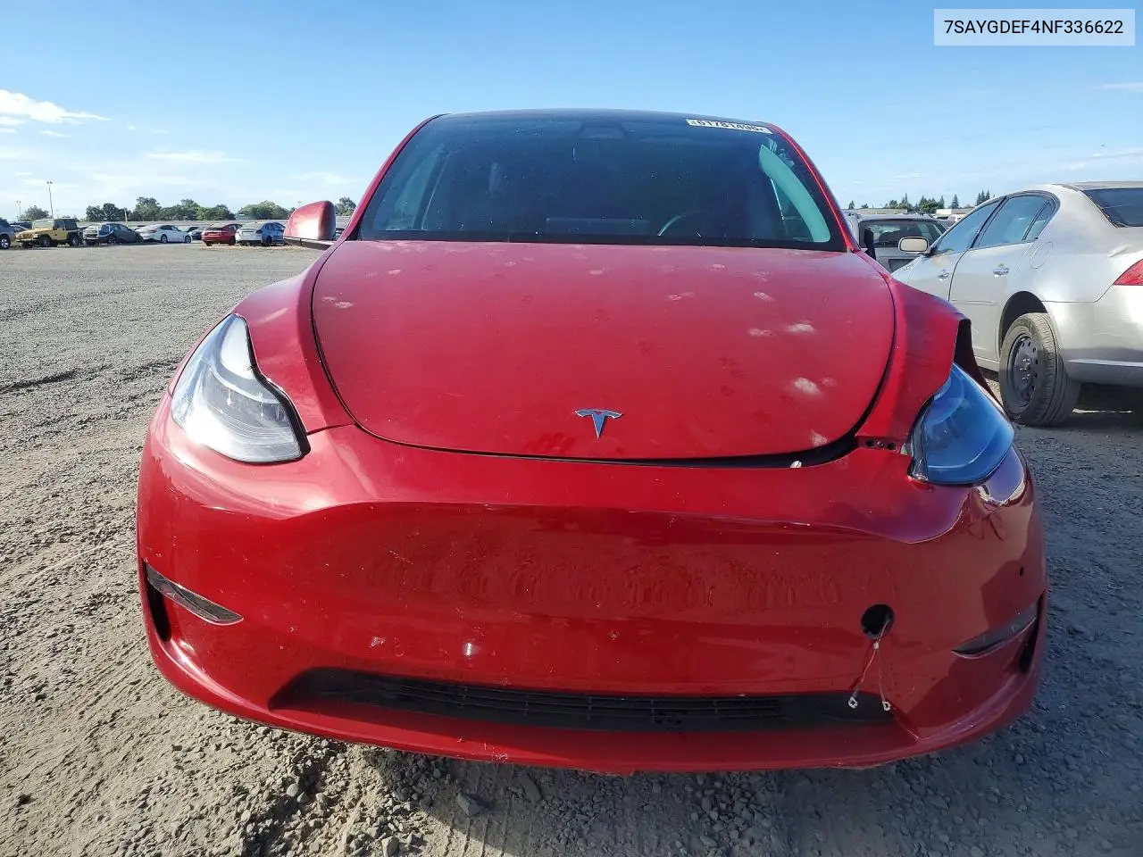 2022 Tesla Model Y VIN: 7SAYGDEF4NF336622 Lot: 61781496