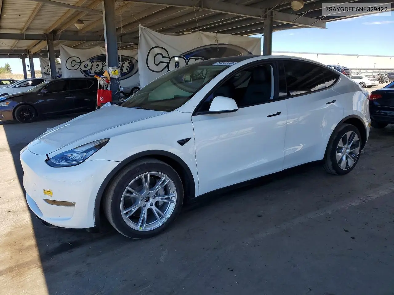 2022 Tesla Model Y VIN: 7SAYGDEE6NF329422 Lot: 61950506