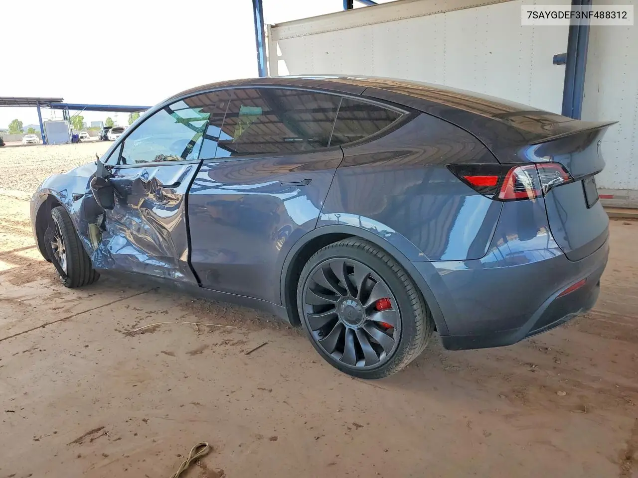 2022 Tesla Model Y VIN: 7SAYGDEF3NF488312 Lot: 61958356