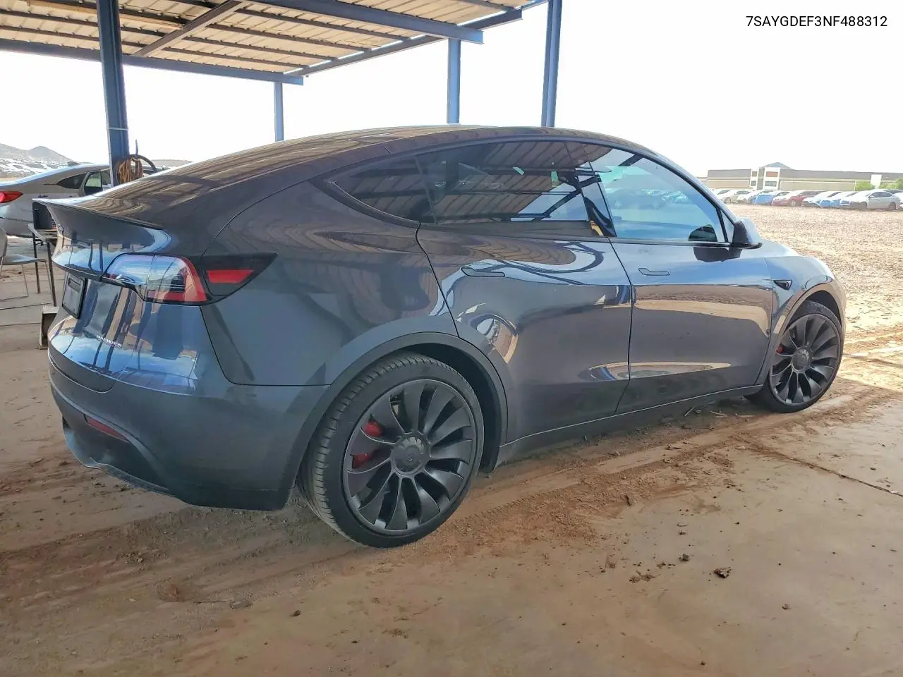 2022 Tesla Model Y VIN: 7SAYGDEF3NF488312 Lot: 61958356