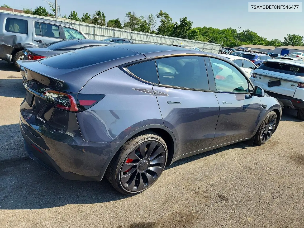 2022 Tesla Model Y VIN: 7SAYGDEF8NF546477 Lot: 85986405