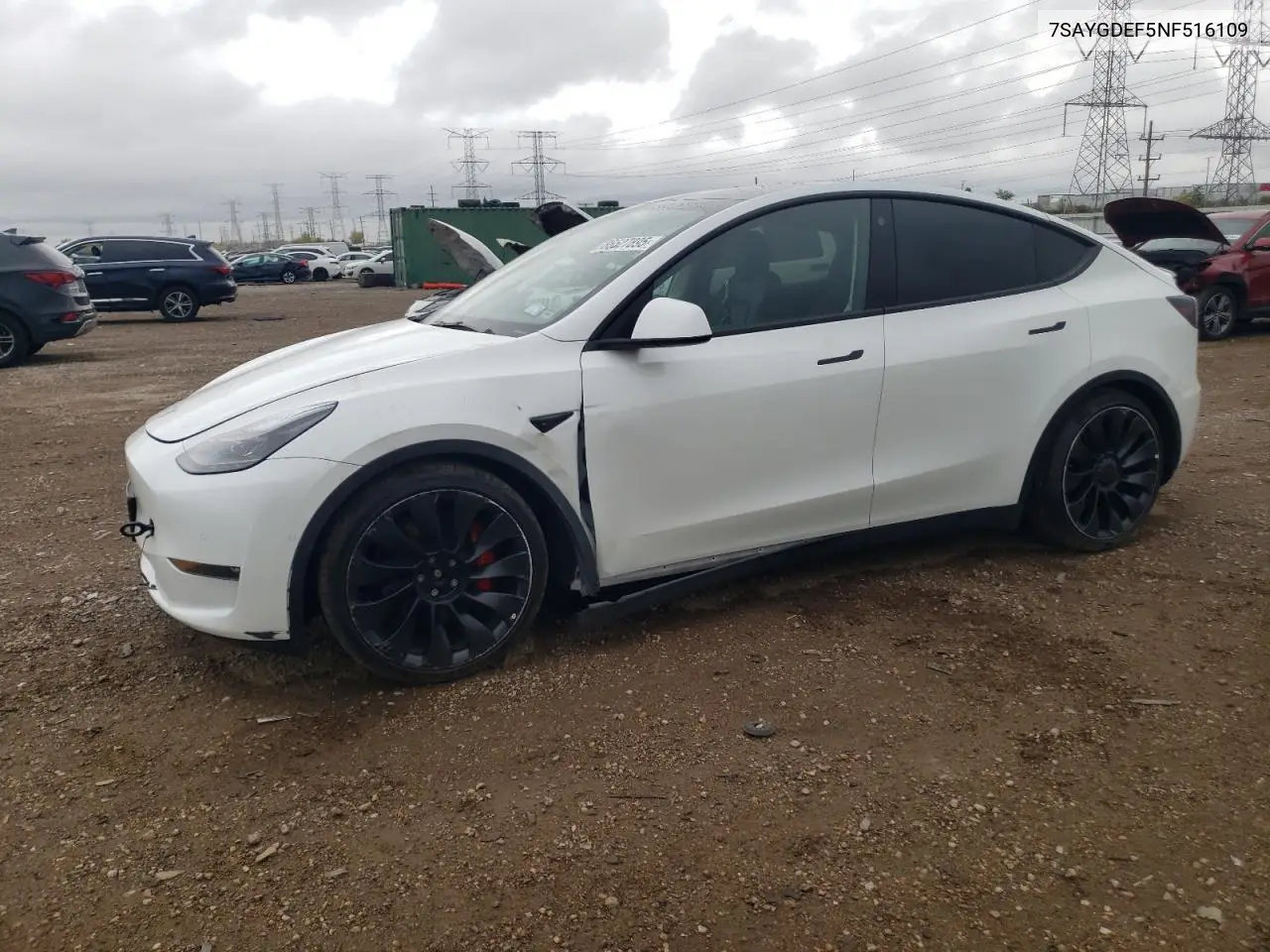 7SAYGDEF5NF516109 2022 Tesla Model Y