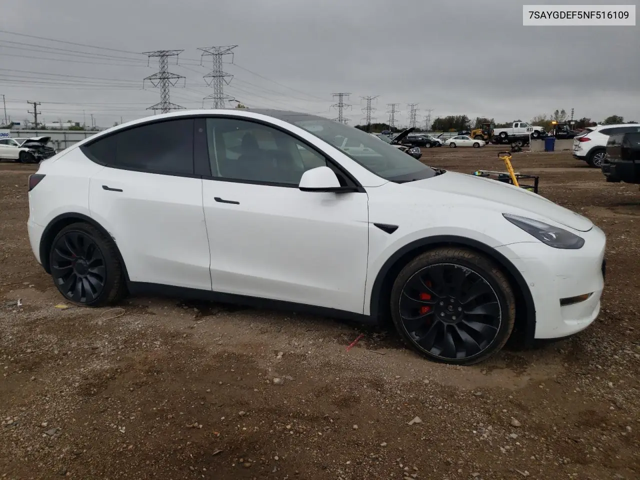 7SAYGDEF5NF516109 2022 Tesla Model Y