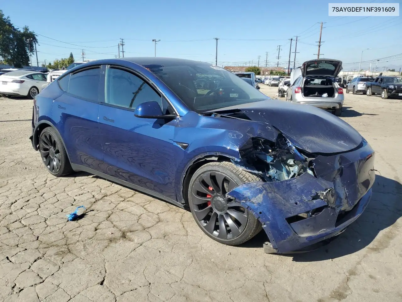 7SAYGDEF1NF391609 2022 Tesla Model Y