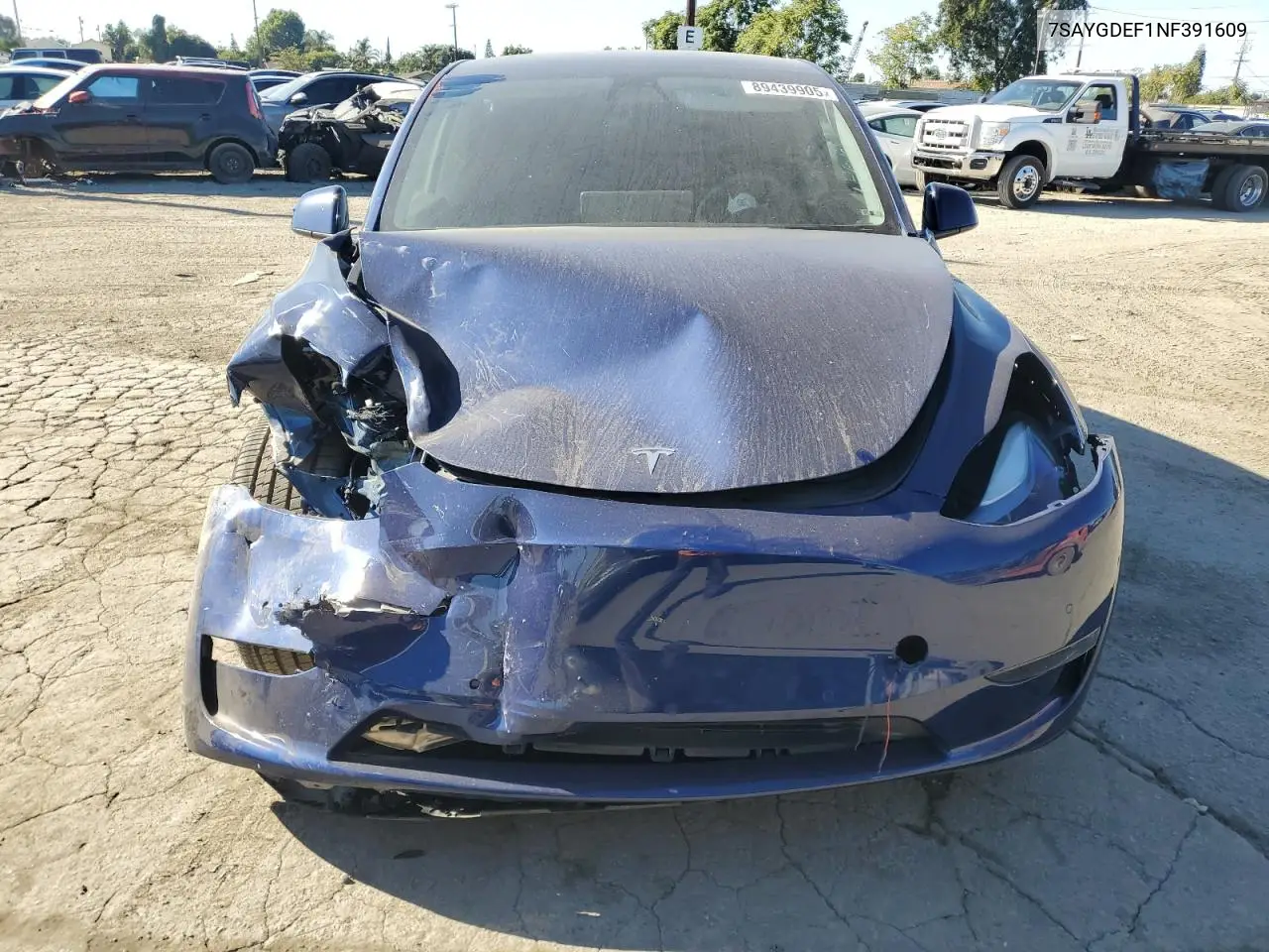 7SAYGDEF1NF391609 2022 Tesla Model Y