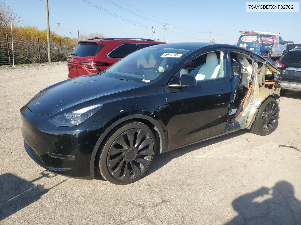 7SAYGDEFXNF327021 2022 Tesla Model Y