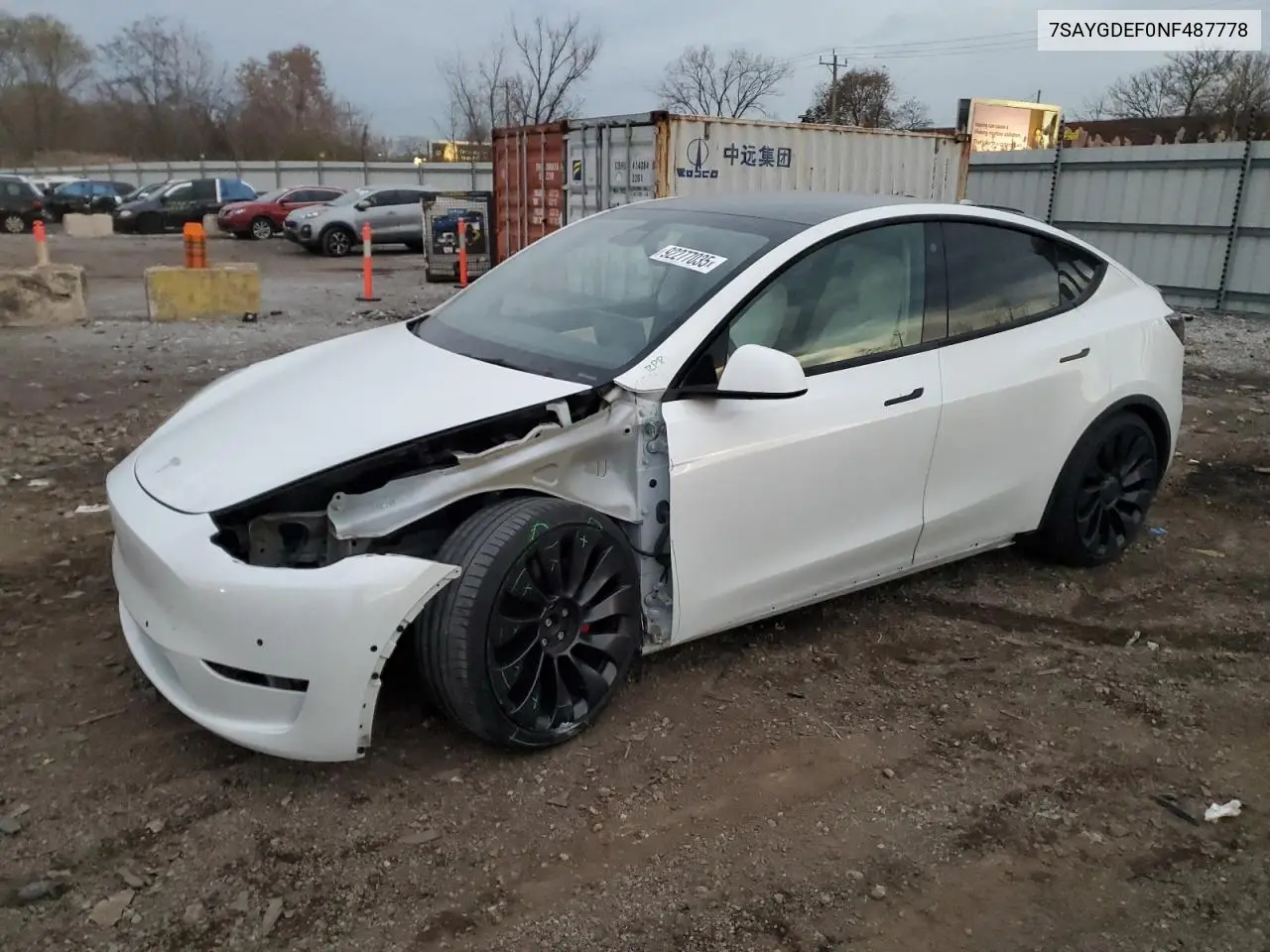 7SAYGDEF0NF487778 2022 Tesla Model Y