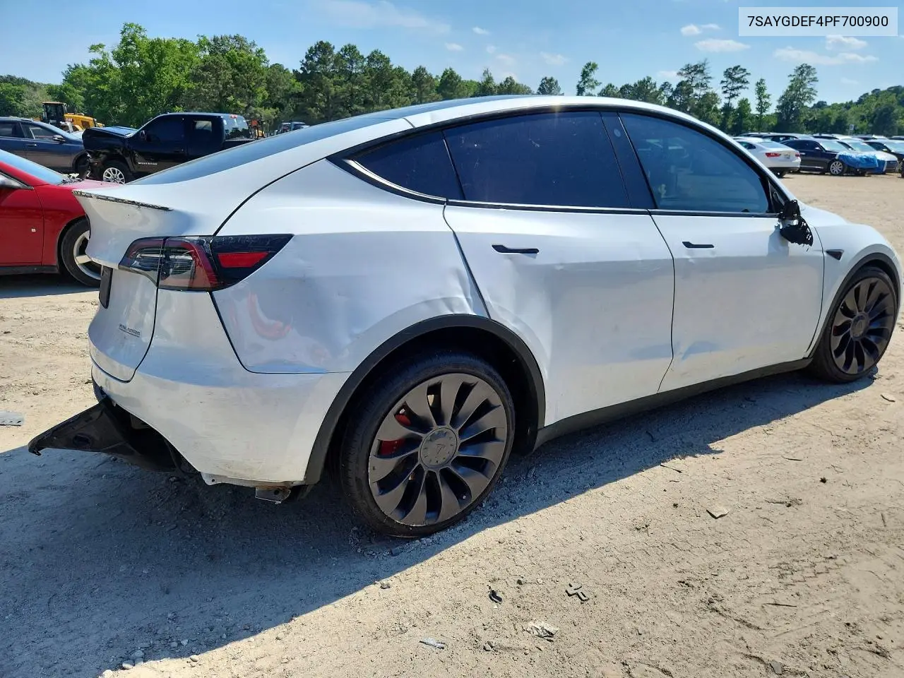 2023 Tesla Model Y VIN: 7SAYGDEF4PF700900 Lot: 52552726