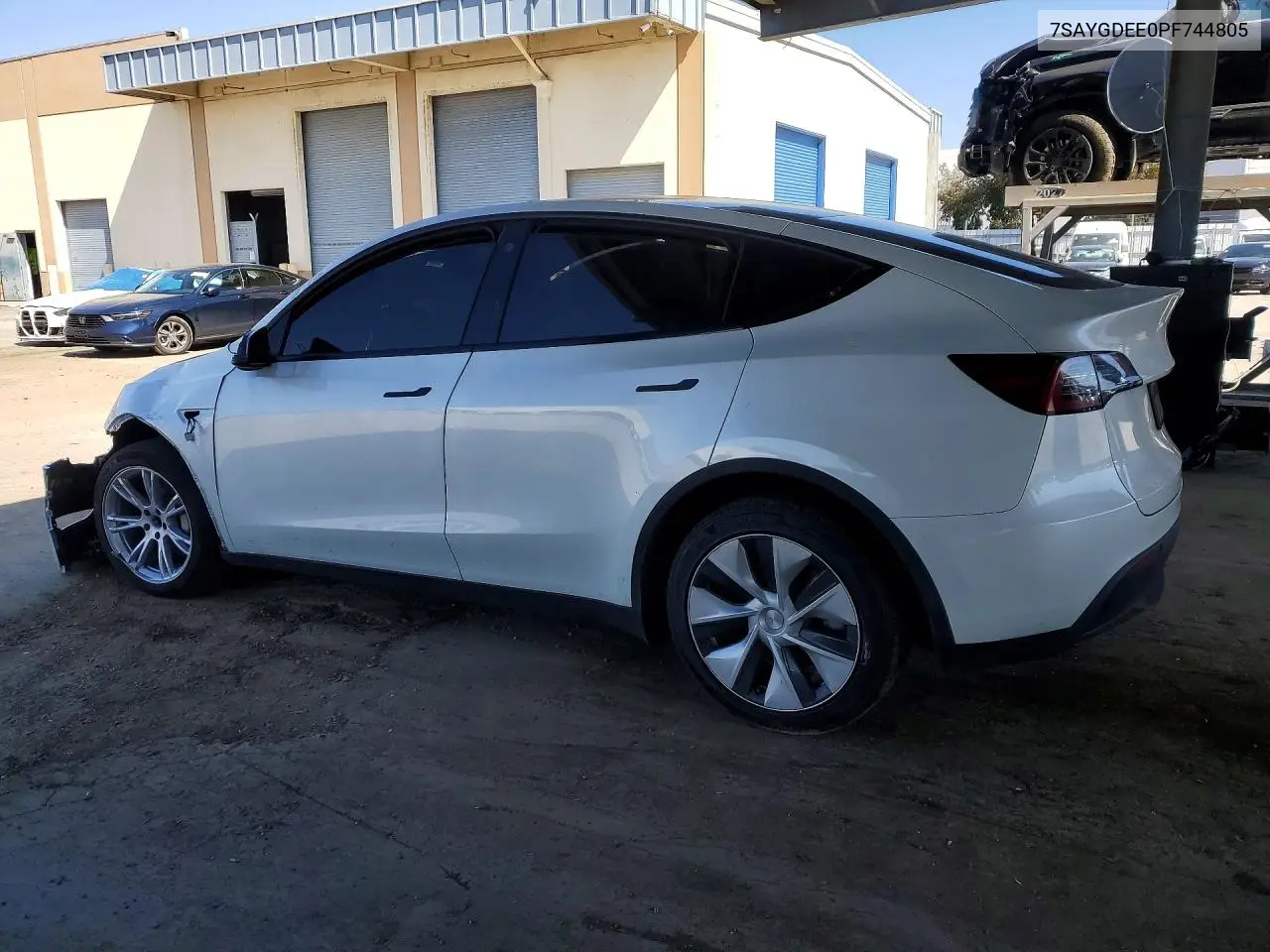 2023 Tesla Model Y VIN: 7SAYGDEE0PF744805 Lot: 55782406