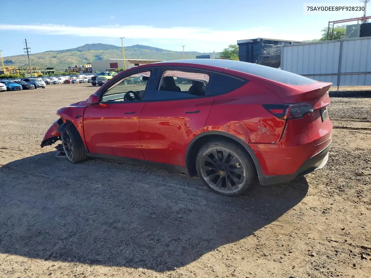 2023 Tesla Model Y VIN: 7SAYGDEE8PF928230 Lot: 57434226